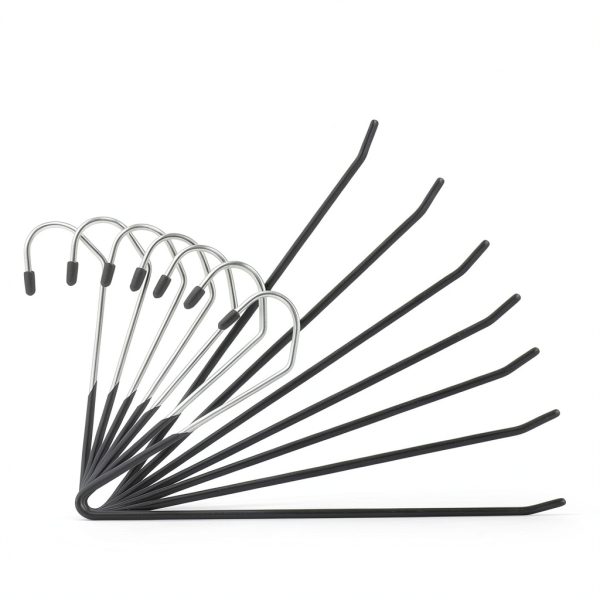 Zober Chrome Metal Pants Hangers 20 Pack Anti‑Slip Foldable-5
