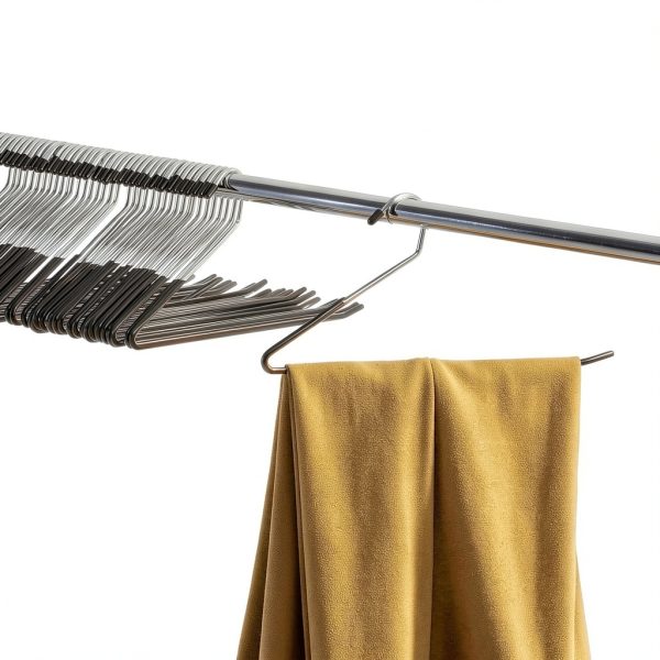 Zober Chrome Metal Pants Hangers 20 Pack Anti‑Slip Foldable-1