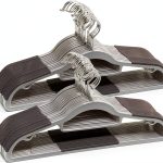 Plastic Pant Hanger TIMMY Gray Anti Slip Space Saving 50 Piece Pack-0